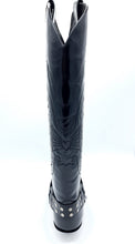 Lade das Bild in den Galerie-Viewer, Sendra Boots 7167 Hochschaft Cowboy Stiefel Schwarz Echtleder
