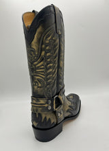 Lade das Bild in den Galerie-Viewer, Sendra Stiefel Western Cowboystiefel Biker Boots 6341 Florentic Negro Denver Handmade
