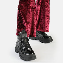 Lade das Bild in den Galerie-Viewer, Buffalo Boots Aspha Ankle-Boot Vegan Schwarz-Lack
