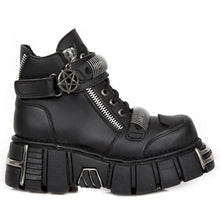 Lade das Bild in den Galerie-Viewer, New Rock Schuhe Ankle Boot Metallic M-1065-V1 Vegan
